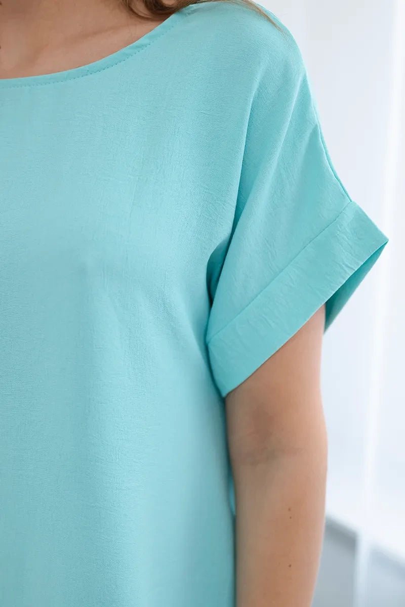 Dress with pockets 5954D / – Mint цвет / color | Lexline Fashion