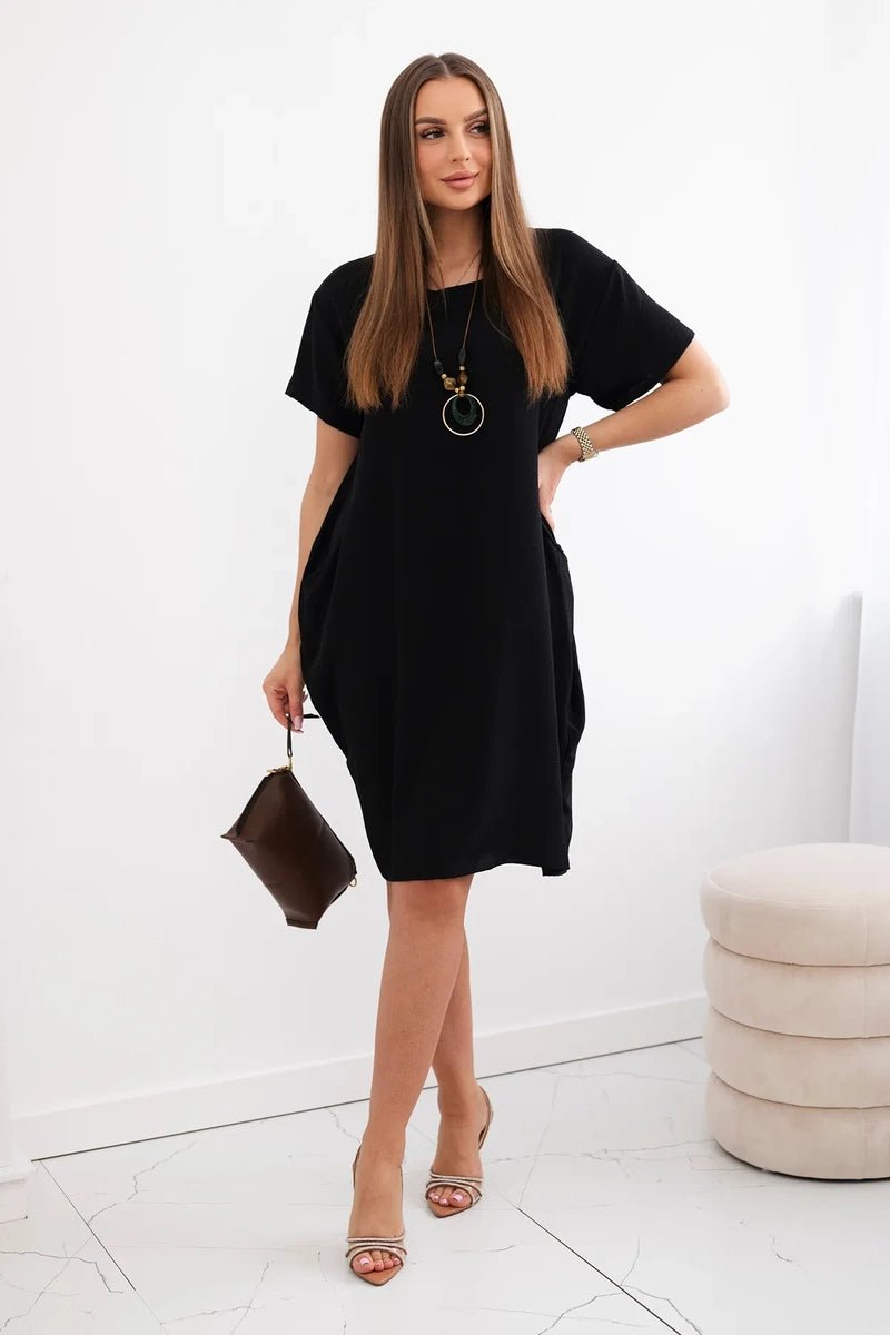 Dress with pockets and pendant IT - 34 / – Black цвет / color | Lexline Fashion
