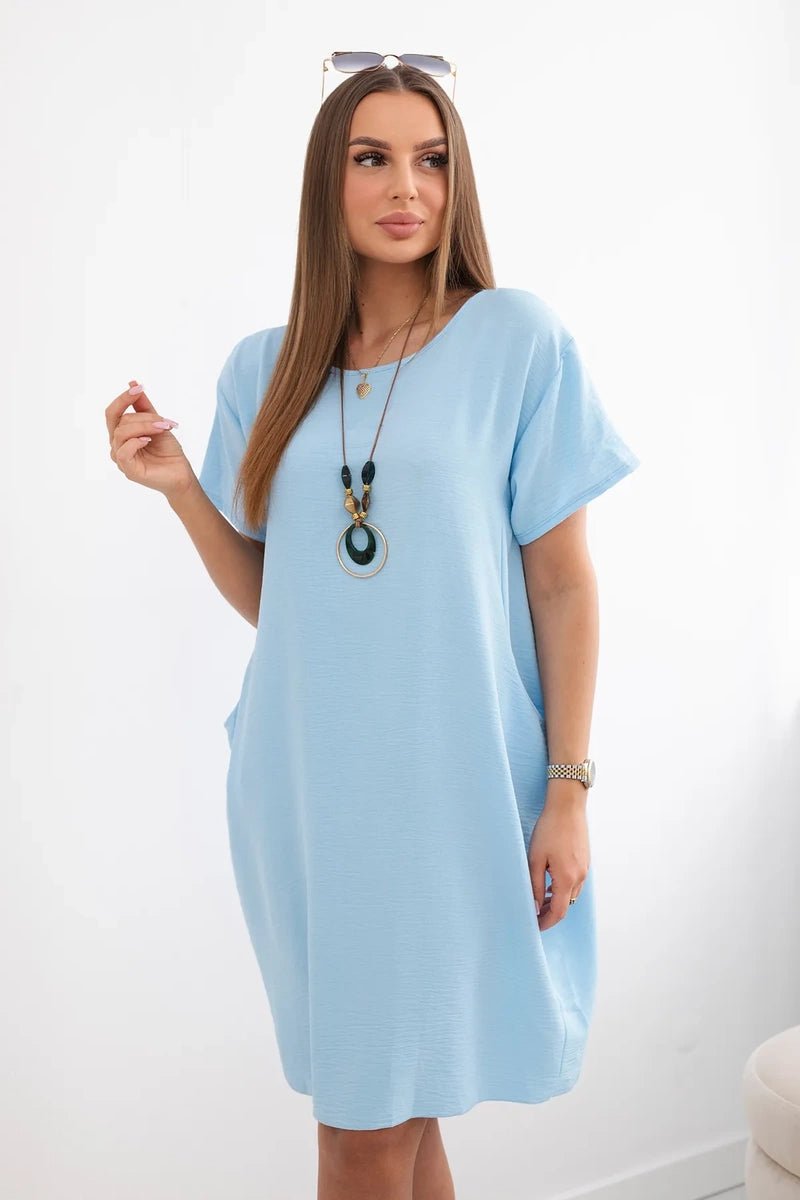 Dress with pockets and pendant IT - 34 / – Blue цвет / color | Lexline Fashion