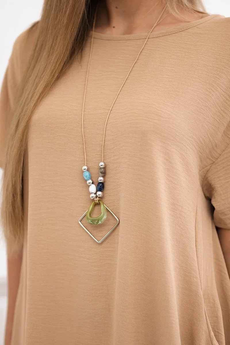 Dress with pockets and pendant IT - 34 / – Camel цвет / color | Lexline Fashion