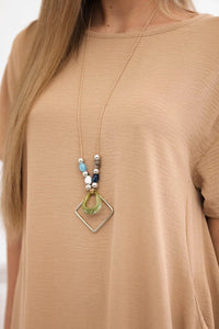 Dress with pockets and pendant IT - 34 / – Camel цвет / color | Lexline Fashion