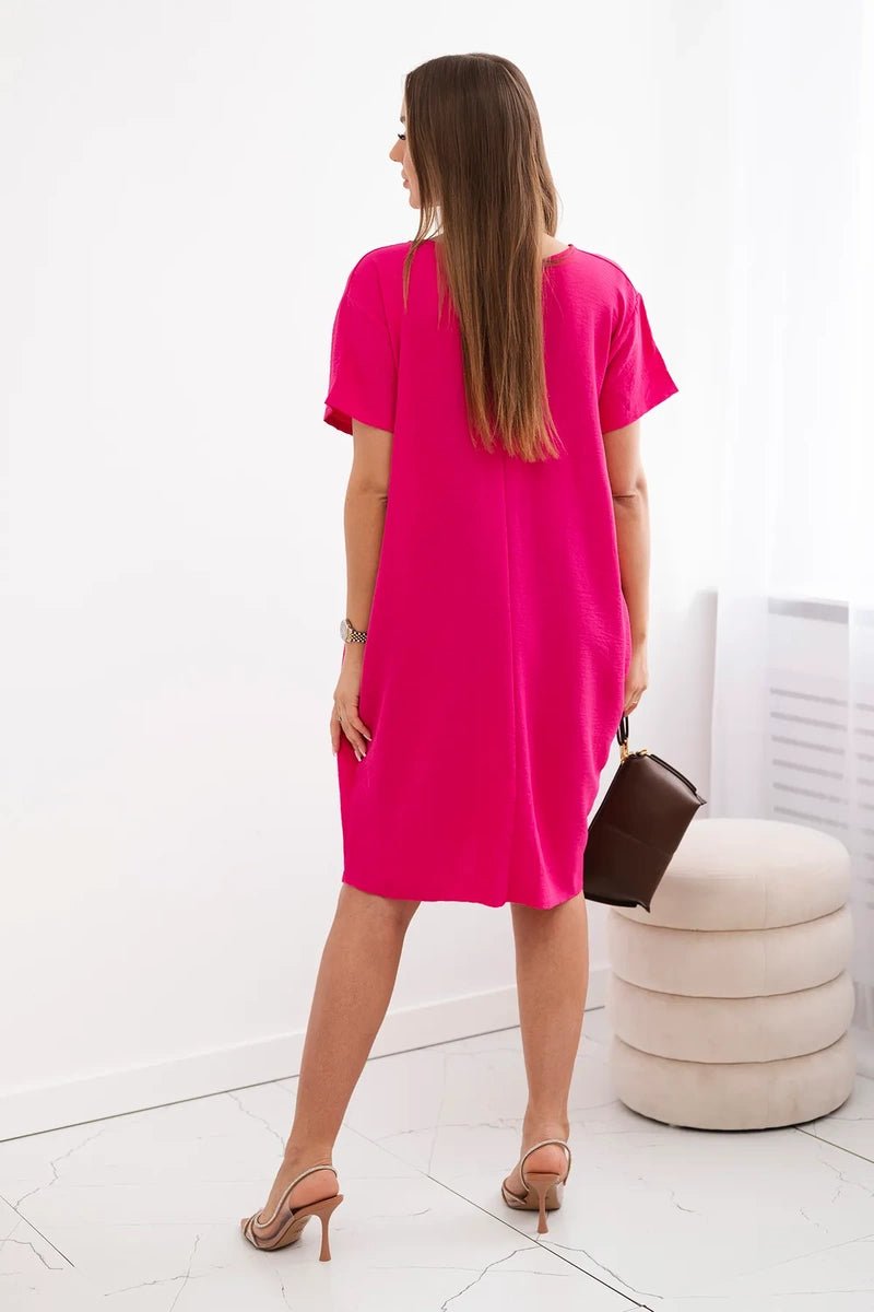 Dress with pockets and pendant IT - 34 / – Fuchsia цвет / color | Lexline Fashion