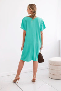 Dress with pockets and pendant IT - 34 / – Mint || Dark цвет / color | Lexline Fashion