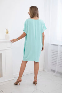Dress with pockets and pendant IT - 34 / – Mint || Light цвет / color | Lexline Fashion
