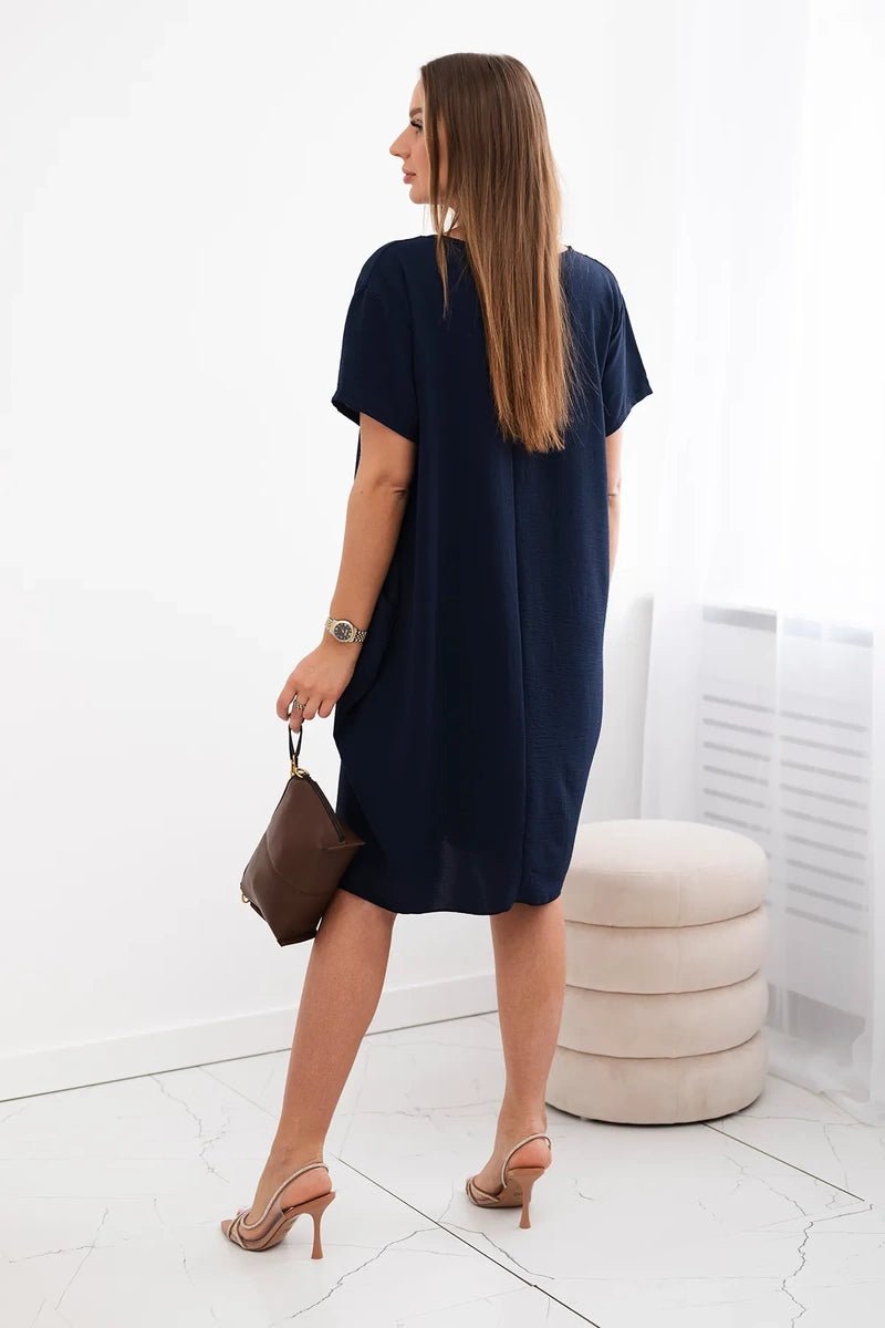 Dress with pockets and pendant IT - 34 / – Navy blue цвет / color | Lexline Fashion