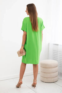 Dress with pockets and pendant IT - 34 / – Pistachio цвет / color | Lexline Fashion