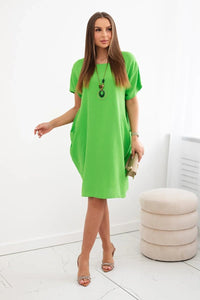 Dress with pockets and pendant IT - 34 / – Pistachio цвет / color | Lexline Fashion