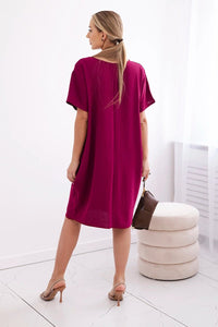 Dress with pockets and pendant IT - 34 / – Plum цвет / color | Lexline Fashion