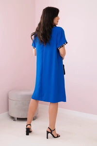 Dress with print IT - 32 / – Blue cornflower цвет / color | Lexline Fashion