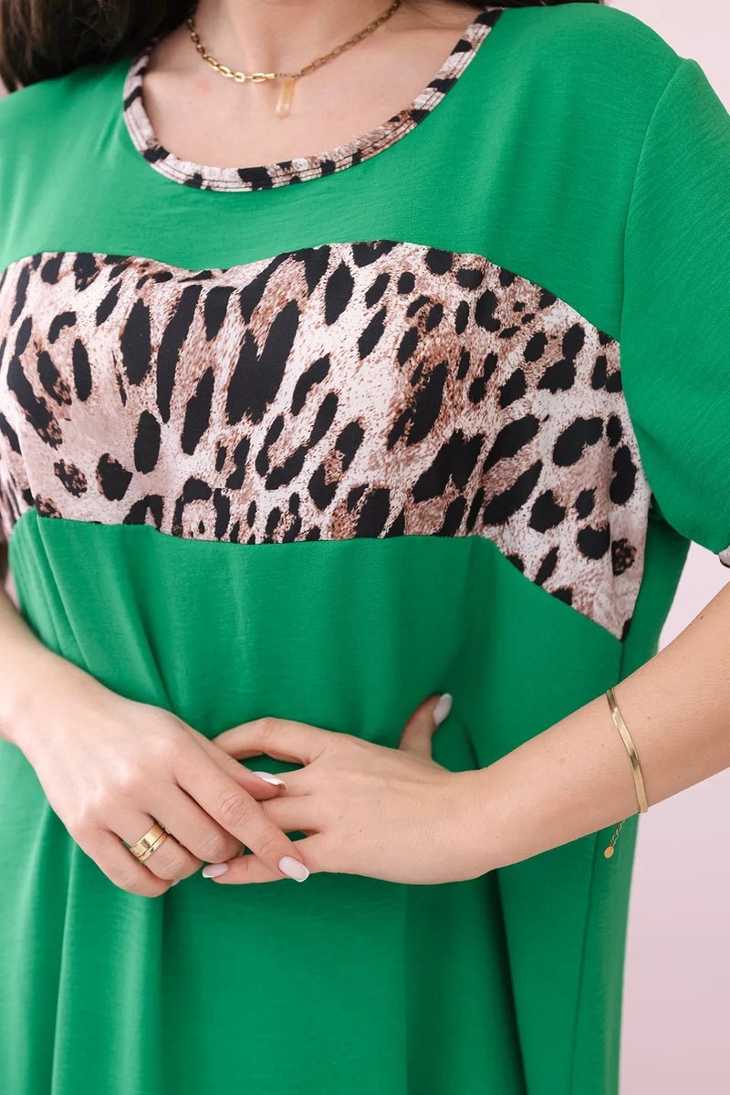 Dress with print IT - 32 / – Green || Light цвет / color | Lexline Fashion