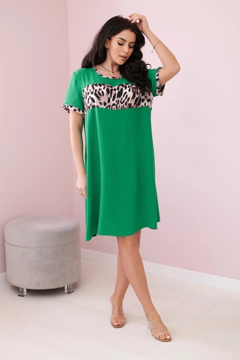 Dress with print IT - 32 / – Green || Light цвет / color | Lexline Fashion