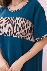 Dress with print IT - 32 / – Marine цвет / color | Lexline Fashion