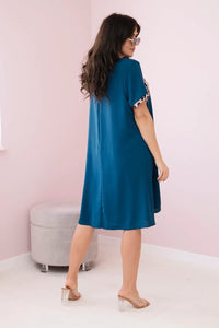 Dress with print IT - 32 / – Marine цвет / color | Lexline Fashion