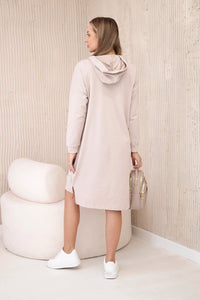 Dress with the inscription unlimited 9190 / – Beige цвет / color | Lexline Fashion