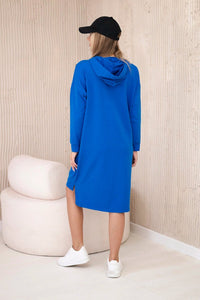 Dress with the inscription unlimited 9190 / – Blue cornflower цвет / color | Lexline Fashion