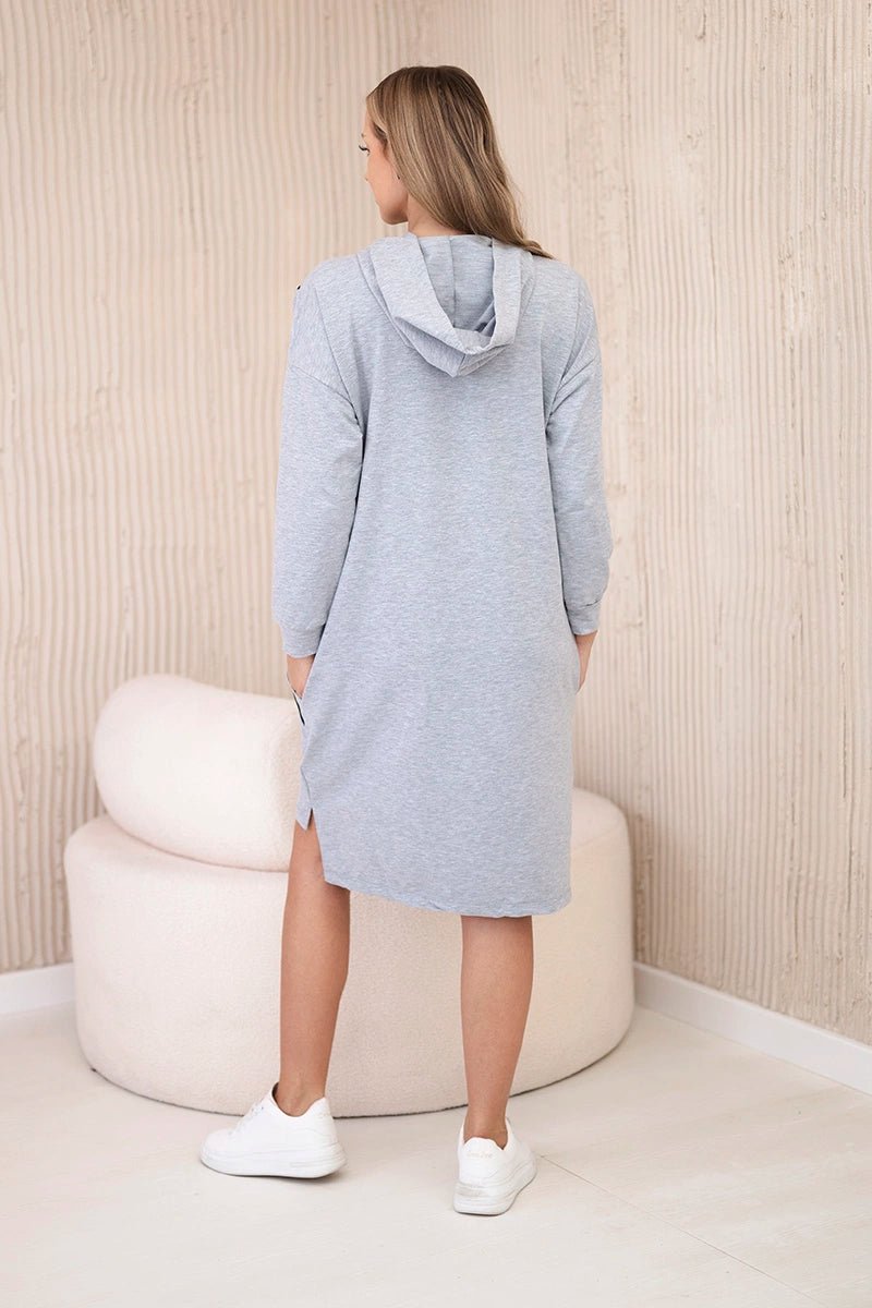 Dress with the inscription unlimited 9190 / – Gray цвет / color | Lexline Fashion