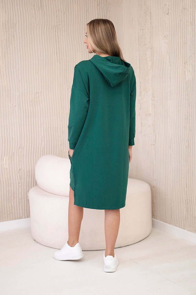 Dress with the inscription unlimited 9190 / – Green цвет / color | Lexline Fashion