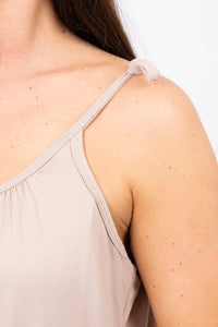 Dress with thin straps 9080 / – Beige цвет / color | Lexline Fashion