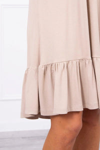 Dress with thin straps 9080 / – Beige цвет / color | Lexline Fashion