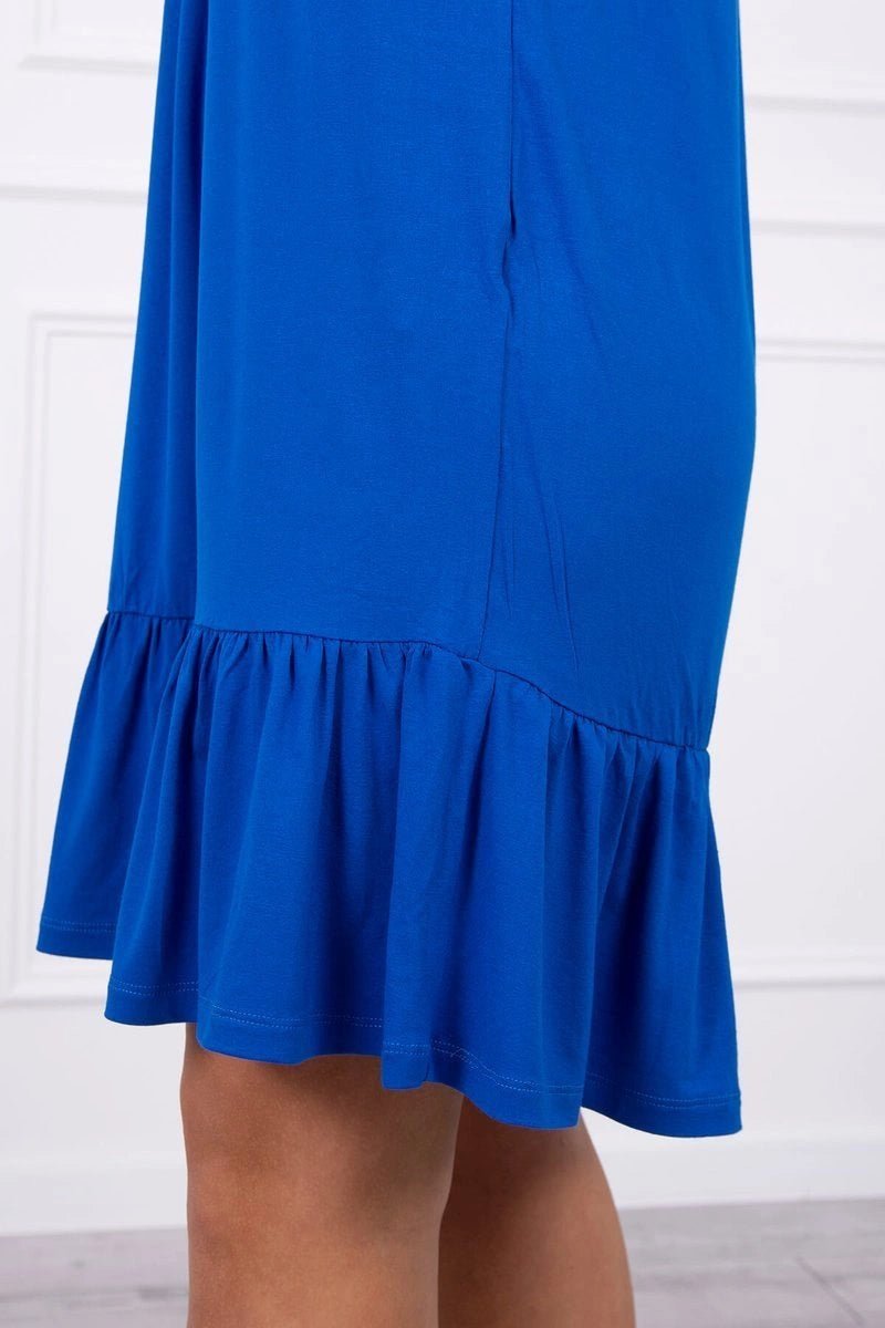 Dress with thin straps 9080 / – Blue cornflower цвет / color | Lexline Fashion