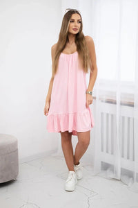 Dress with thin straps 9080 / – Powder цвет / color | Lexline Fashion