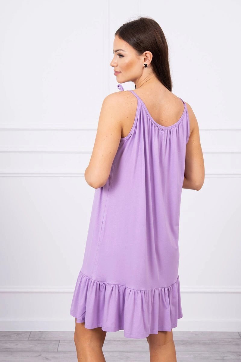 Dress with thin straps 9080 / – Purple цвет / color | Lexline Fashion