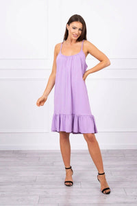 Dress with thin straps 9080 / – Purple цвет / color | Lexline Fashion