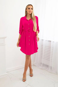 Dress with tie waist IT - 16 / – Pink цвет / color | Lexline Fashion