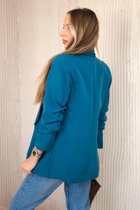Elegant blazer with lapels 9709 / – Marine цвет / color | Lexline Fashion