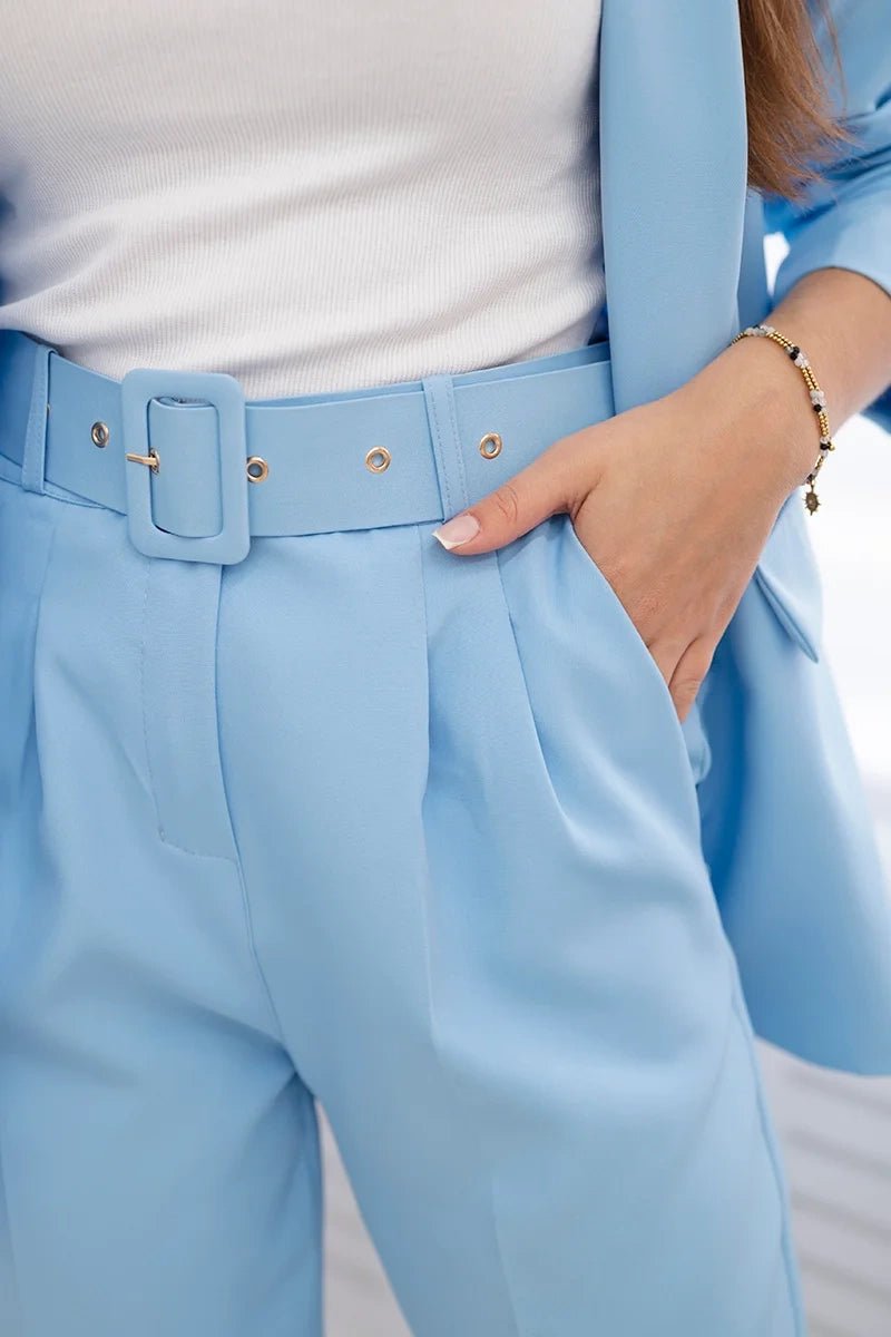 Elegant set of blazer and trousers 80172K / – Blue цвет / color | Lexline Fashion