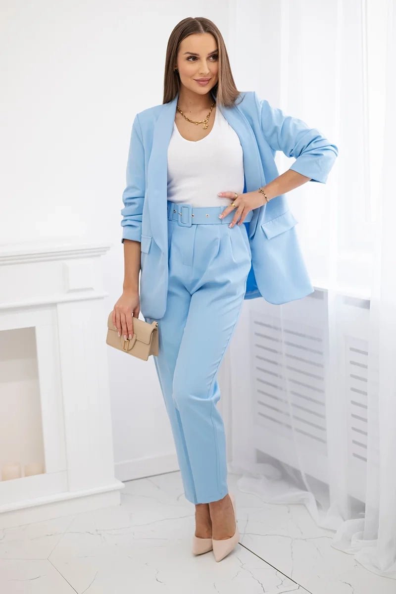 Elegant set of blazer and trousers 80172K / – Blue цвет / color | Lexline Fashion