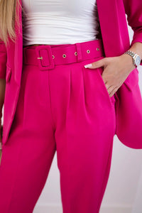 Elegant set of blazer and trousers 80172K / – Fuchsia цвет / color | Lexline Fashion