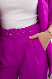 Elegant set of blazer and trousers 80172K / – Purple цвет / color | Lexline Fashion