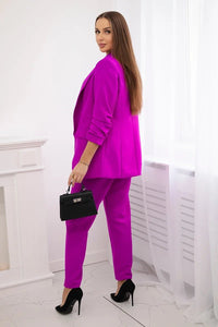 Elegant set of blazer and trousers 80172K / – Purple цвет / color | Lexline Fashion