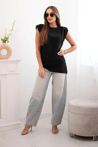Elegant women's blouse ART6085 / – Black цвет / color | Lexline Fashion