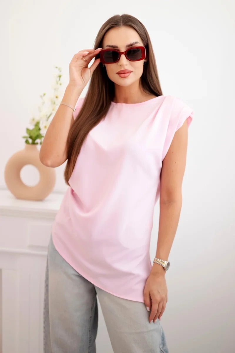 Elegant women's blouse ART6085 / – Light Pink цвет / color | Lexline Fashion