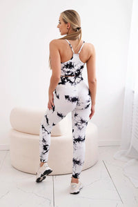 Fitness set top with adjustable straps + leggings 82376 / – White цвет / color | Lexline Fashion