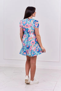 Floral dress 9267 / – Mint цвет / color | Lexline Fashion