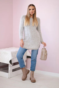 Fluffy sweater IT - 57 / – Beige цвет / color | Lexline Fashion