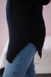 Fluffy sweater IT - 57 / – Black цвет / color | Lexline Fashion
