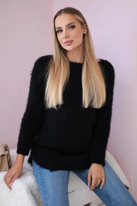 Fluffy sweater IT - 57 / – Black цвет / color | Lexline Fashion
