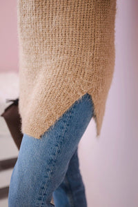 Fluffy sweater IT - 57 / – Camel цвет / color | Lexline Fashion