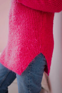 Fluffy sweater IT - 57 / – Neon pink цвет / color | Lexline Fashion