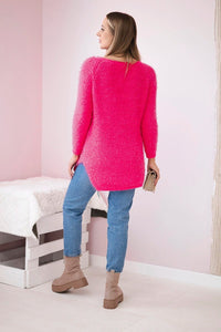 Fluffy sweater IT - 57 / – Neon pink цвет / color | Lexline Fashion