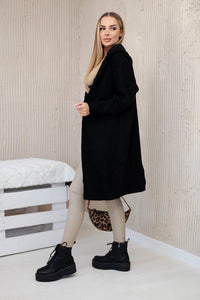 Hooded cardigan 24 - 34 / – Black цвет / color | Lexline Fashion
