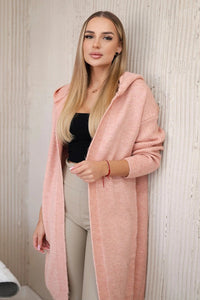 Hooded cardigan 24 - 34 / – Dark || Powder цвет / color | Lexline Fashion