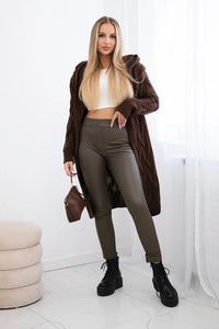 Hooded cardigan IT - 45 / – Brown цвет / color | Lexline Fashion
