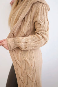 Hooded cardigan IT - 45 / – Camel цвет / color | Lexline Fashion