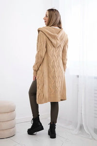 Hooded cardigan IT - 45 / – Camel цвет / color | Lexline Fashion