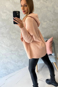 Hooded sweater 2019 - 16 / – Powder цвет / color | Lexline Fashion